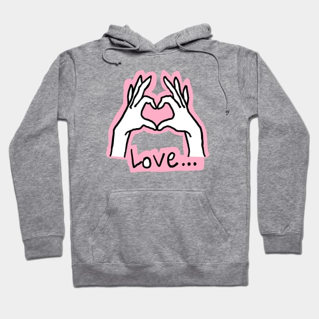 Finger heart Hoodie by zzzozzo